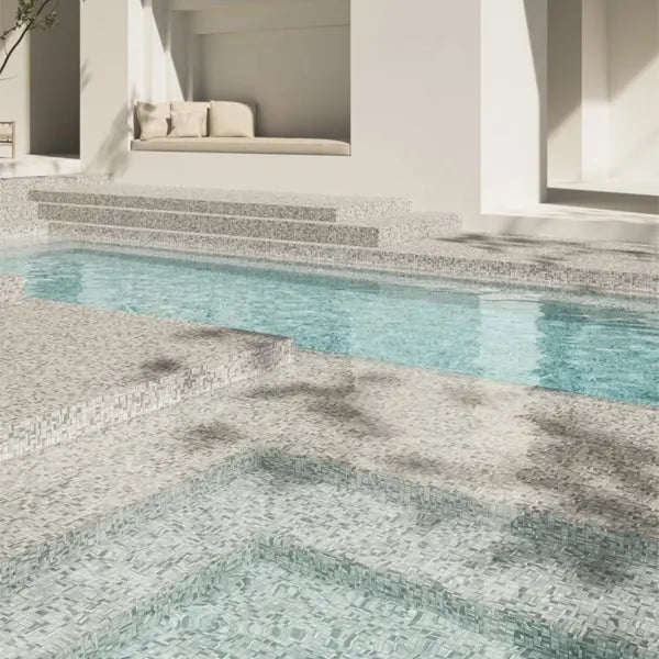 Elite Design Studio - 312x495mm Ezarri Pool Mosaic - Aquarelle Layers 25mm Safe (Anti-Slip)