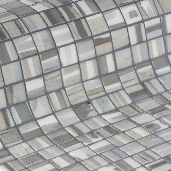 312x495mm Ezarri Pool Mosaic - Aquarelle Layers 25mm Safe (Anti-Slip)
