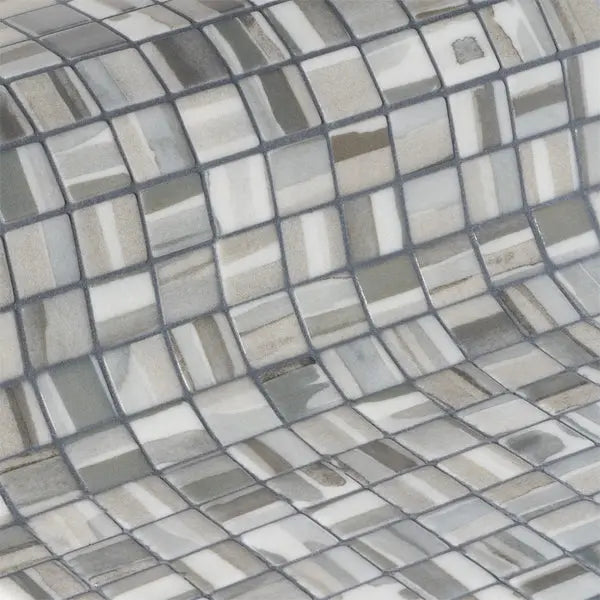 Elite Design Studio - 312x495mm Ezarri Pool Mosaic - Aquarelle Layers 25mm Safe (Anti-Slip)