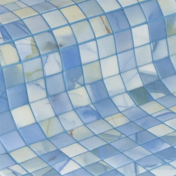 Elite Design Studio - 312x495mm Ezarri Pool Mosaic - Aquarelle Washes 25mm Safe (Anti-Slip)