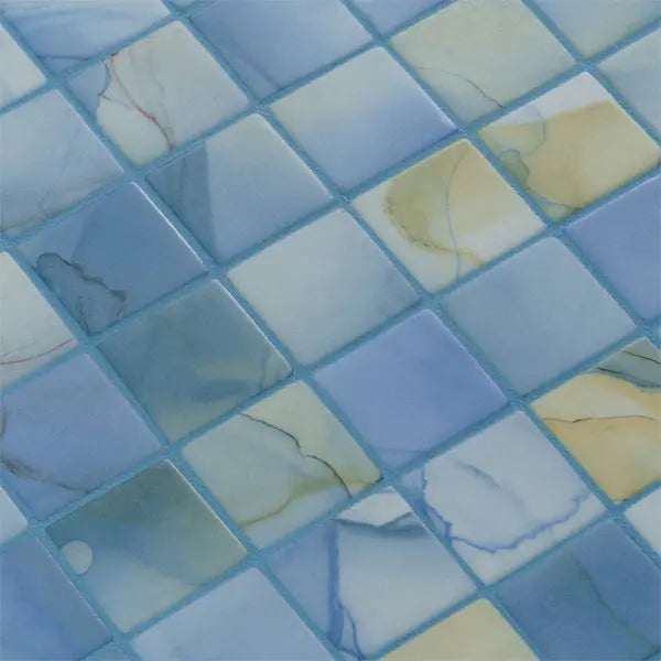 Elite Design Studio - 365x365mm Ezarri Pool Mosaic - Aquarelle Washes 50mm Safe (Anti-Slip)
