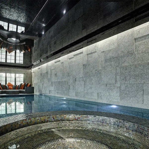 Elite Design Studio - 312x495mm Ezarri Pool Mosaic - Cocktail Alexander 25mm Gloss