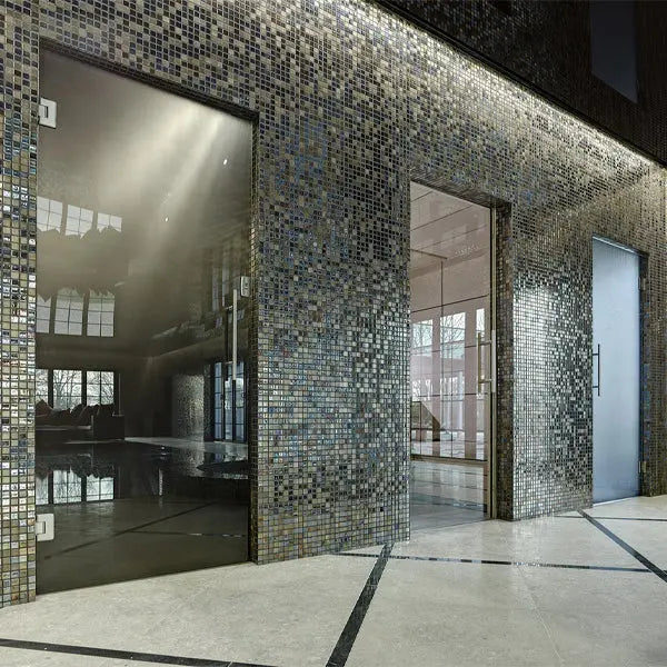 Elite Design Studio - 312x495mm Ezarri Pool Mosaic - Cocktail Alexander 25mm Gloss