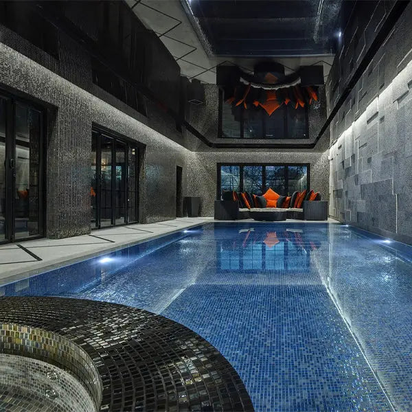 Elite Design Studio - 312x495mm Ezarri Pool Mosaic - Cocktail Alexander 25mm Gloss