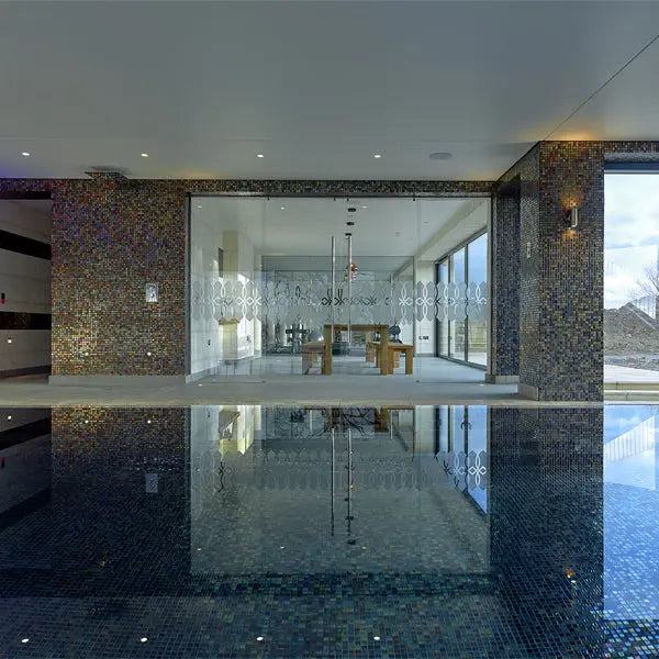 Elite Design Studio - 312x495mm Ezarri Pool Mosaic - Cocktail Alexander 25mm Gloss