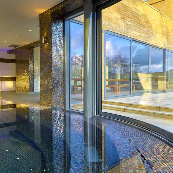 Elite Design Studio - 312x495mm Ezarri Pool Mosaic - Cocktail Alexander 25mm Gloss