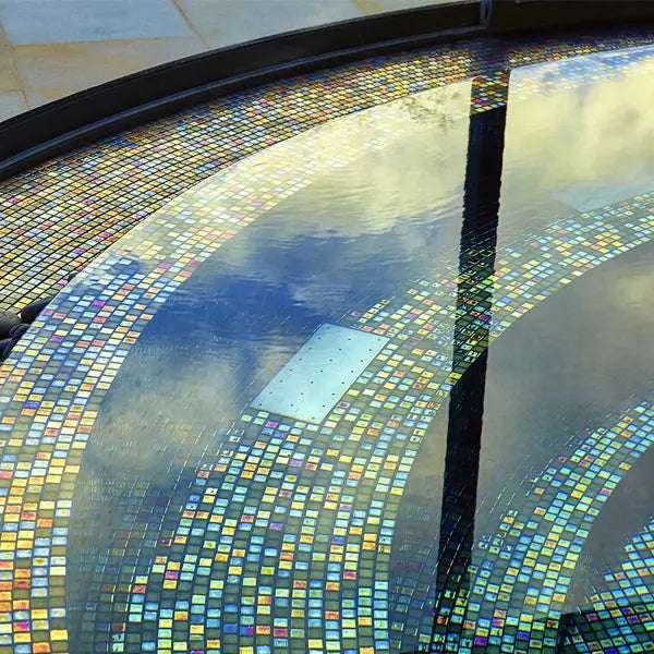 Elite Design Studio - 312x495mm Ezarri Pool Mosaic - Cocktail Alexander 25mm Gloss
