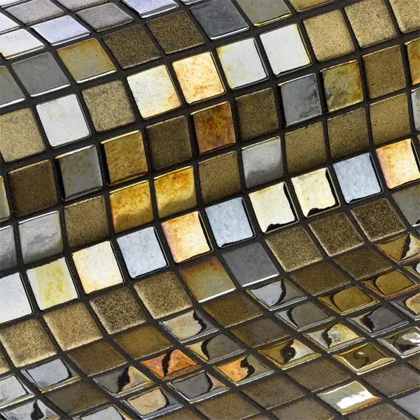 Elite Design Studio - 312x495mm Ezarri Pool Mosaic - Cocktail Alexander 25mm Gloss