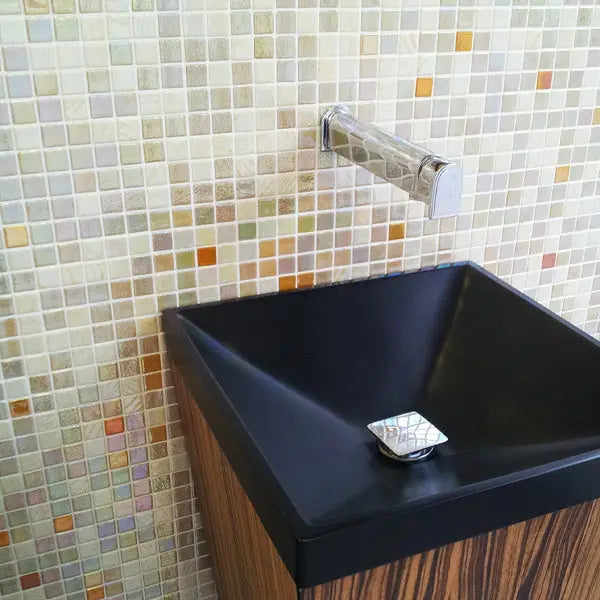 Elite Design Studio - 312x495mm Ezarri Pool Mosaic - Cocktail Bellini 25mm Gloss