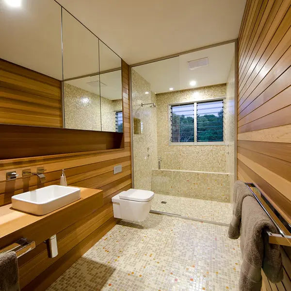 Elite Design Studio - 312x495mm Ezarri Pool Mosaic - Cocktail Bellini 25mm Gloss