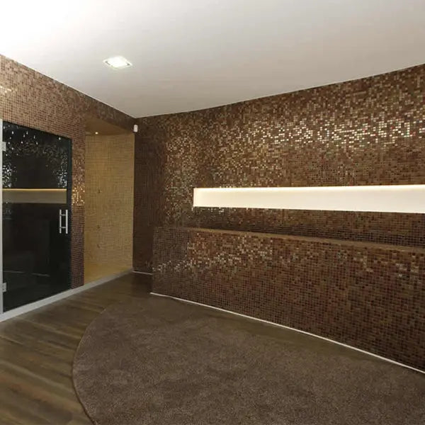 Elite Design Studio - 312x495mm Ezarri Pool Mosaic - Cocktail Cosmopolitan 25mm Gloss