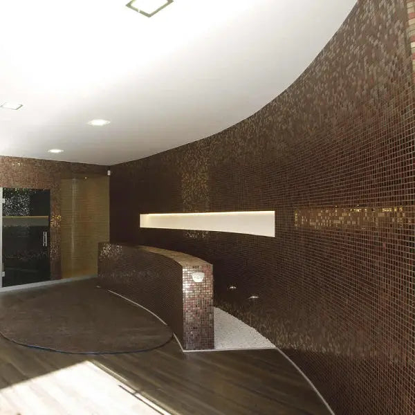 Elite Design Studio - 312x495mm Ezarri Pool Mosaic - Cocktail Cosmopolitan 25mm Gloss
