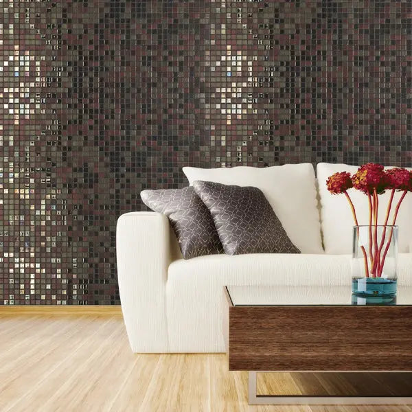 Elite Design Studio - 312x495mm Ezarri Pool Mosaic - Cocktail Cosmopolitan 25mm Gloss