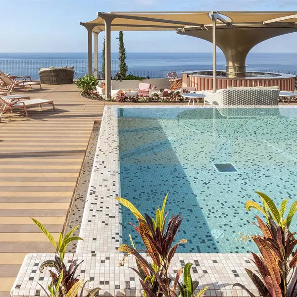 Elite Design Studio - 312x495mm Ezarri Pool Mosaic - Cocktail Daikiri 25mm Gloss