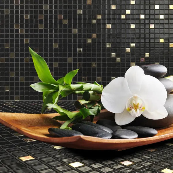 Elite Design Studio - 312x495mm Ezarri Pool Mosaic - Cocktail Eclipse 25mm Gloss