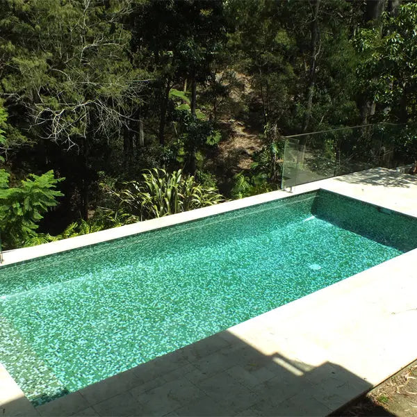 Elite Design Studio - 312x495mm Ezarri Pool Mosaic - Cocktail Grasshopper 25mm Gloss