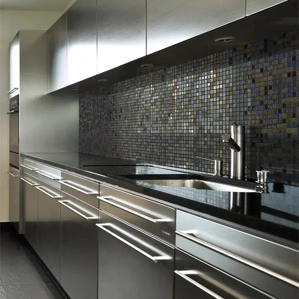 Elite Design Studio - 312x495mm Ezarri Pool Mosaic - Cocktail Kir Royal 25mm Gloss