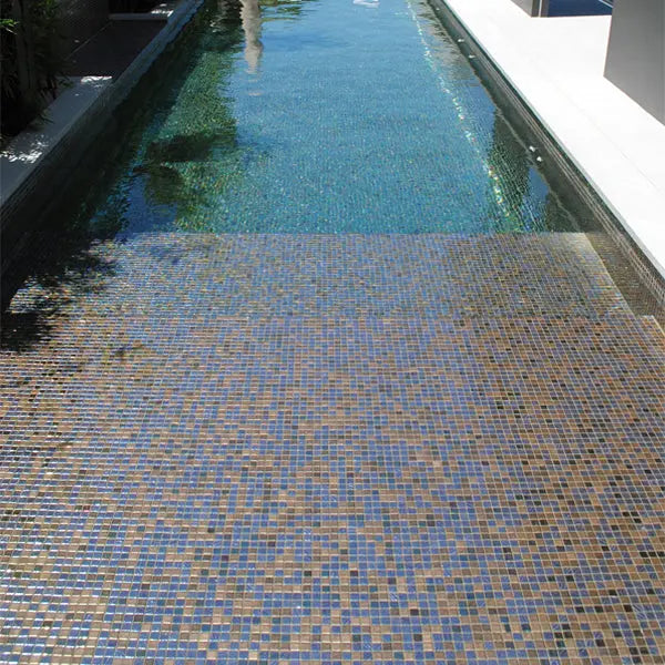 Elite Design Studio - 312x495mm Ezarri Pool Mosaic - Cocktail Kir Royal 25mm Gloss