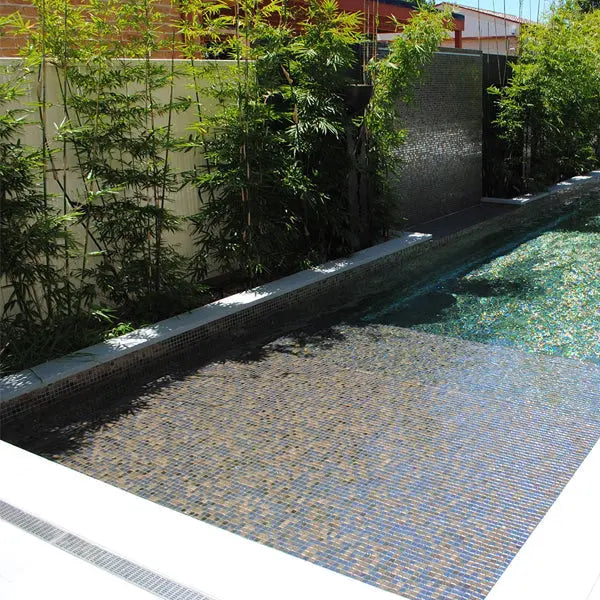 Elite Design Studio - 312x495mm Ezarri Pool Mosaic - Cocktail Kir Royal 25mm Gloss