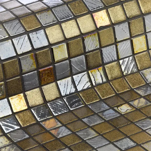 Elite Design Studio - 312x495mm Ezarri Pool Mosaic - Cocktail Kir Royal 25mm Gloss