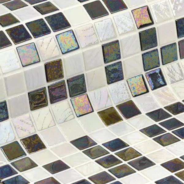 Elite Design Studio - 312x495mm Ezarri Pool Mosaic - Cocktail Manhattan 25mm Gloss