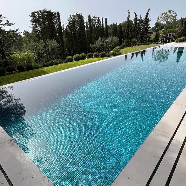 Elite Design Studio - 312x495mm Ezarri Pool Mosaic - Cocktail Tomahawk 25mm Gloss