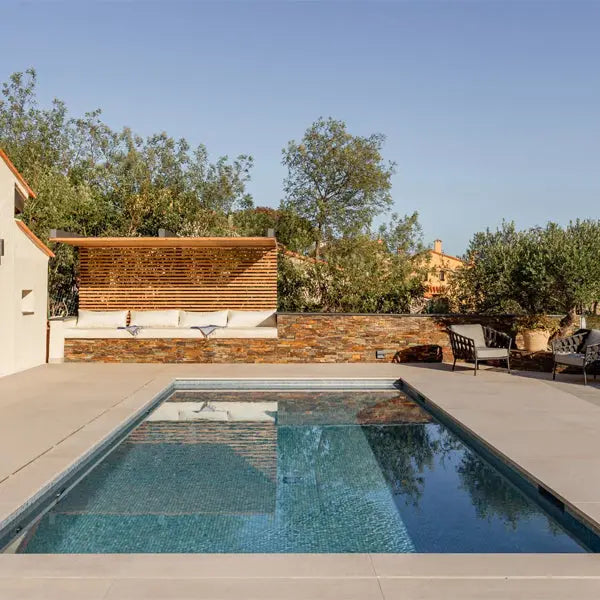Elite Design Studio - 312x495mm Ezarri Pool Mosaic - Gemma Celestite 25mm Gloss