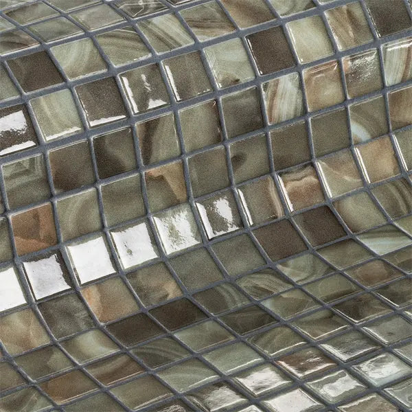 Elite Design Studio - 312x495mm Ezarri Pool Mosaic - Gemma Cuprite 25mm Gloss