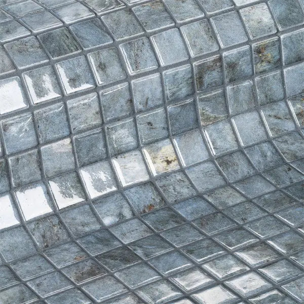 Elite Design Studio - 312x495mm Ezarri Pool Mosaic - Gemma Hamatite 25mm Gloss