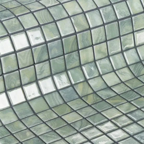 Elite Design Studio - 312x495mm Ezarri Pool Mosaic - Gemma Lace 25mm Gloss