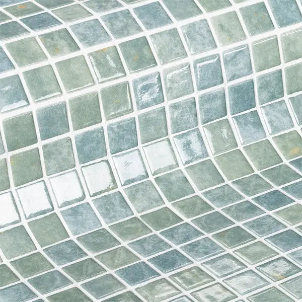 Elite Design Studio - 312x495mm Ezarri Pool Mosaic - Gemma Peridot 25mm Gloss