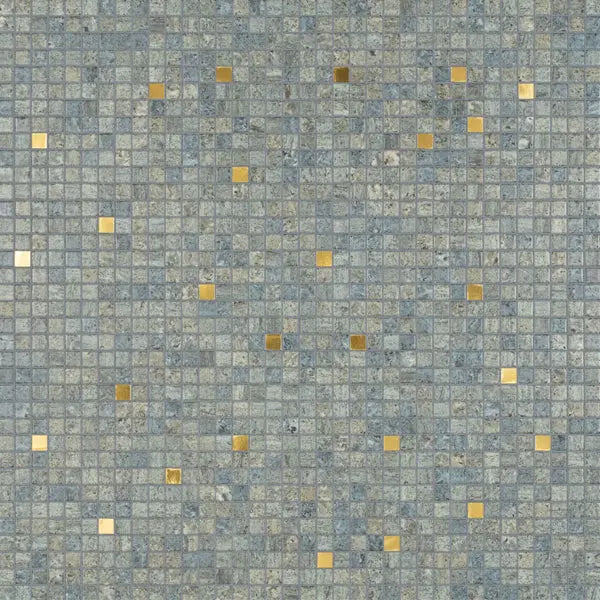Elite Design Studio - 312x495mm Ezarri Pool Mosaic - Gold Bail Stone Gold 25mm Gloss