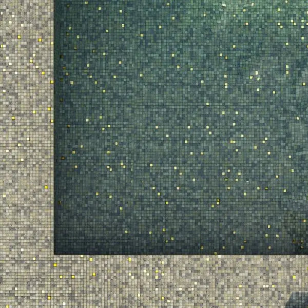 Elite Design Studio - 312x495mm Ezarri Pool Mosaic - Gold Bail Stone Gold 25mm Gloss