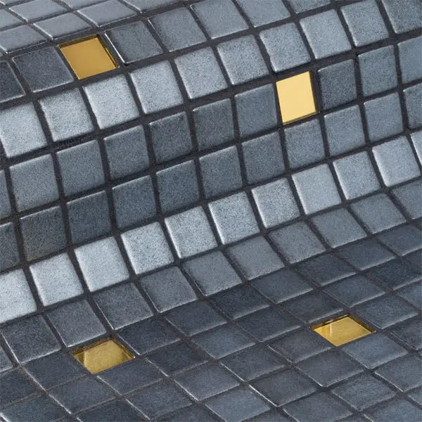 Elite Design Studio - 312x495mm Ezarri Pool Mosaic - Gold Capicorn Gold 25mm Gloss