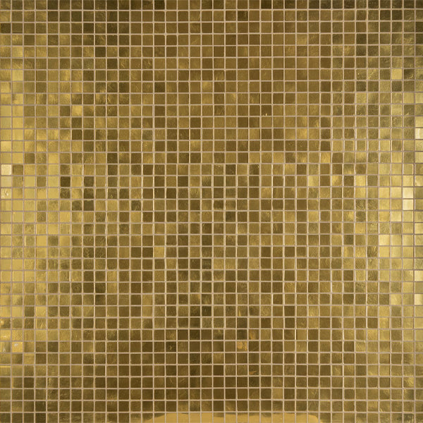 312x495mm Ezarri Pool Mosaic - Gold Gold 25mm Gloss