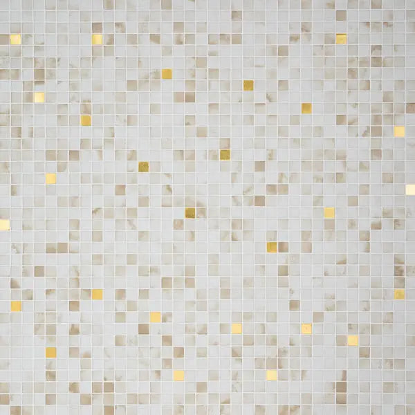 Elite Design Studio - 312x495mm Ezarri Pool Mosaic - Gold Sponge Gold 25mm Gloss