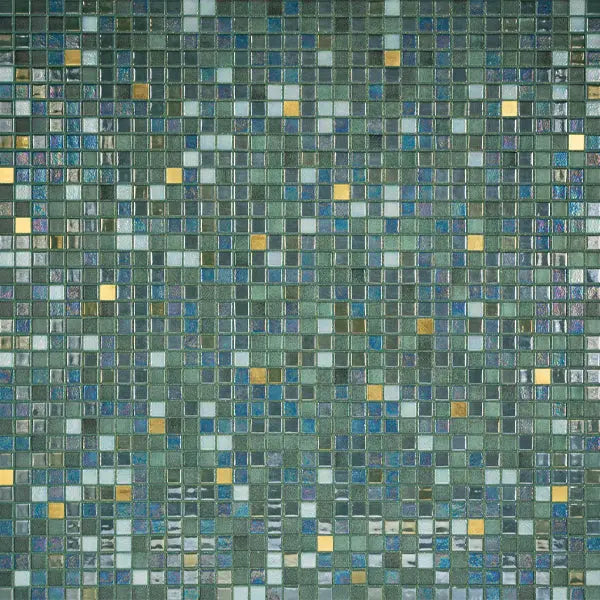 Elite Design Studio - 312x495mm Ezarri Pool Mosaic - Gold Tomahawk Gold 25mm Gloss