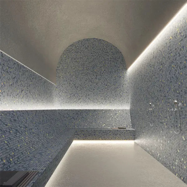Elite Design Studio - 312x495mm Ezarri Pool Mosaic - Gold Washes Gold 25mm Gloss