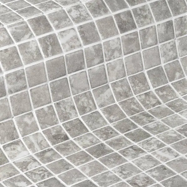 Elite Design Studio - 312x495mm Ezarri Pool Mosaic - Zen Stone Ash 25mm Safe (Anti-Slip)