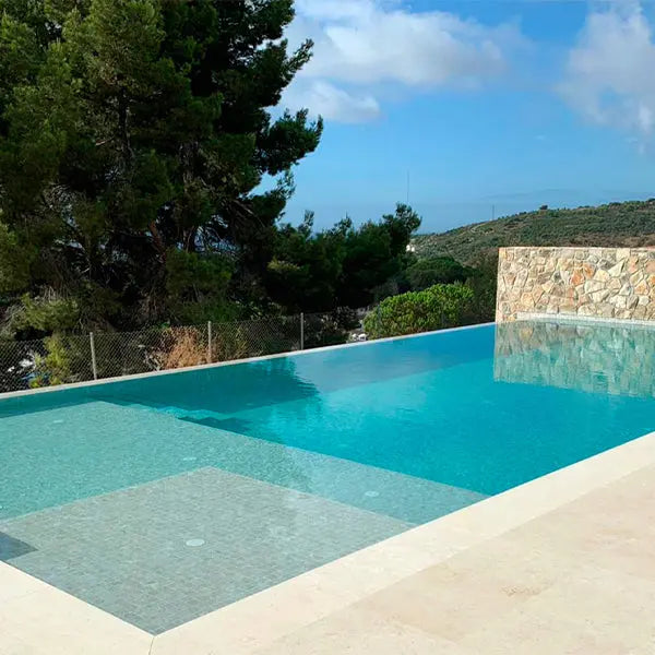 Elite Design Studio - 365x365mm Ezarri Pool Mosaic - Zen Stone Ash 50mm Matt