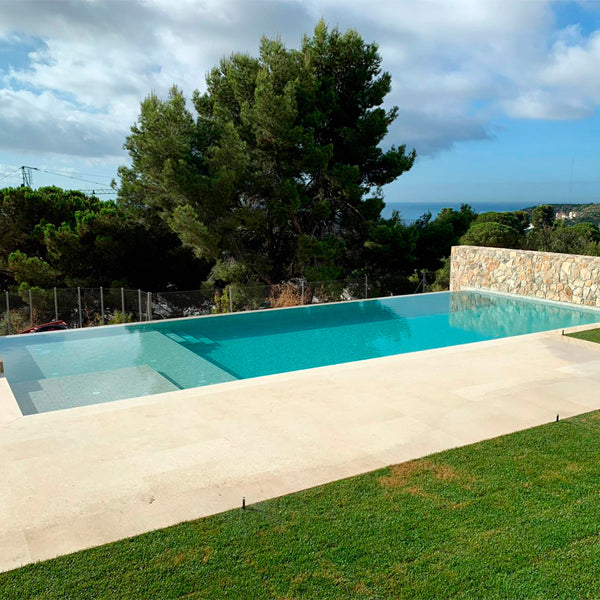 365x365mm Ezarri Pool Mosaic - Zen Stone Ash 50mm Matt