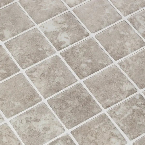 Elite Design Studio - 365x365mm Ezarri Pool Mosaic - Zen Stone Ash 50mm Matt