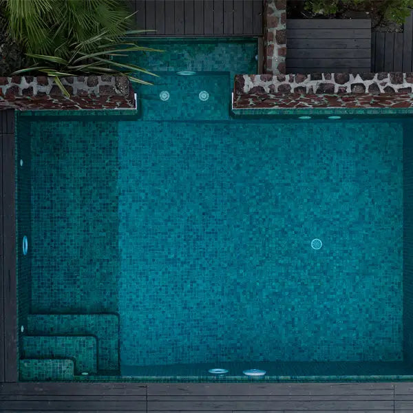 Elite Design Studio - 365x365mm Ezarri Pool Mosaic - Zen Stone Bali Stone 50mm Matt