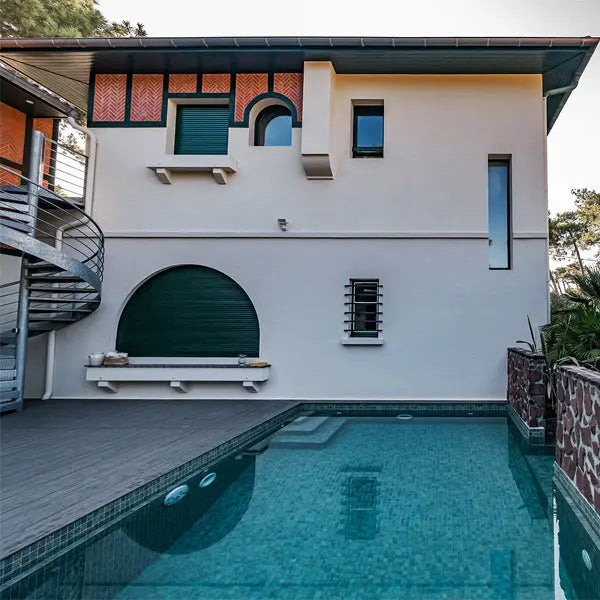 Elite Design Studio - 365x365mm Ezarri Pool Mosaic - Zen Stone Bali Stone 50mm Matt