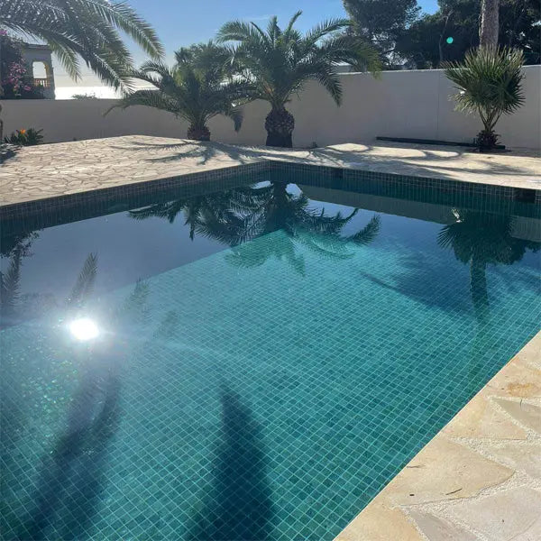 Elite Design Studio - 365x365mm Ezarri Pool Mosaic - Zen Stone Bali Stone 50mm Matt