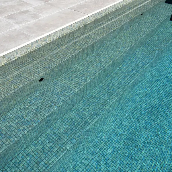 Elite Design Studio - 312x495mm Ezarri Pool Mosaic - Zen Stone Bali Stone 25mm Matt