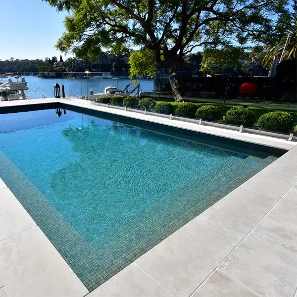 Elite Design Studio - 312x495mm Ezarri Pool Mosaic - Zen Stone Bali Stone 25mm Matt