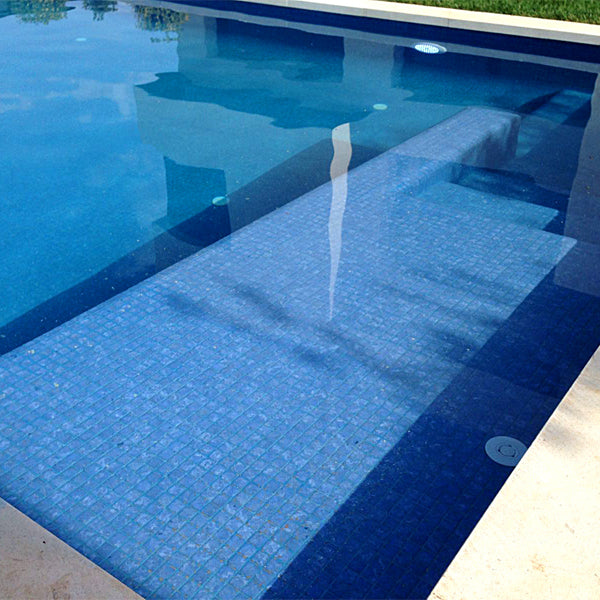 312x495mm Ezarri Pool Mosaic - Zen Stone BlueStone 25mm Safe (Anti-Slip)