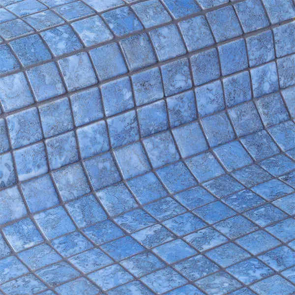 Elite Design Studio - 312x495mm Ezarri Pool Mosaic - Zen Stone BlueStone 25mm Safe (Anti-Slip)