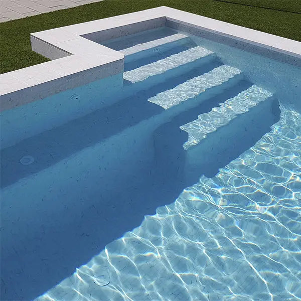 Elite Design Studio - 312x495mm Ezarri Pool Mosaic - Zen Stone Carrara 25mm Safe (Anti-Slip)